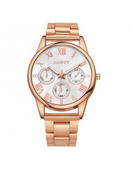 GAIETY G105 Fashion Luxury Stainless Steel Gold Luxury Women Watch