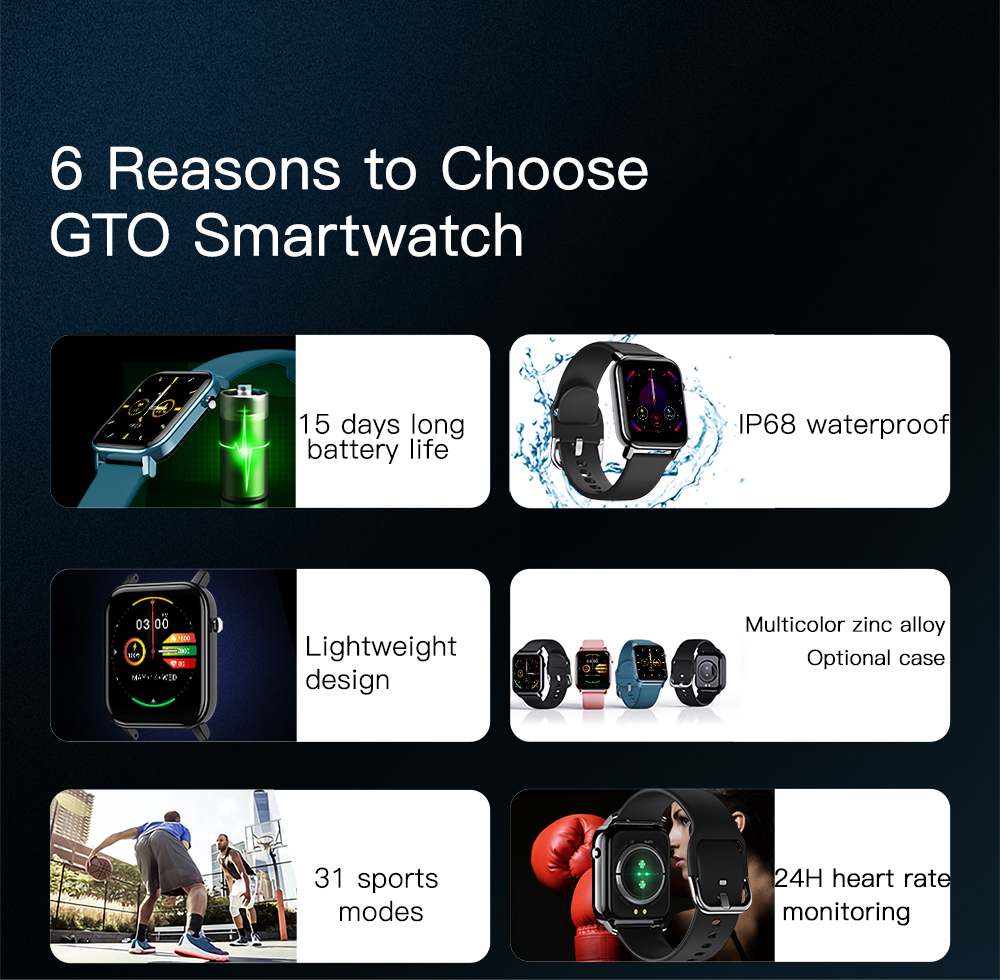 Kospet GTO Smart Watch 6 Reasons to Choose GTO Smartwatch